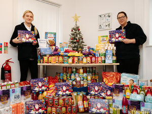 Supporting image for story: Market Drayton care firm staff 'blown away' by community support for festive food bank