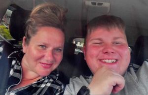 Ben Corfield with his mother Lynette