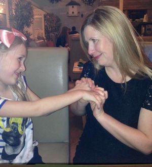 Lily-May Vaughan with her mum Leanne