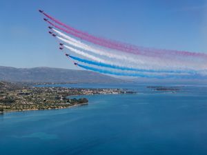 Supporting image for story: Jaw-dropping video shows Red Arrows practising for display season - here's when you can see them in Shropshire and West Midlands